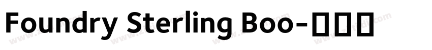 Foundry Sterling Boo字体转换